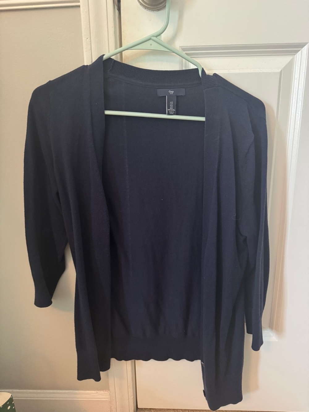 GAP Open-Front Cardigan Sweater - Navy Blue